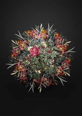 Moss Rose Flower Wreath