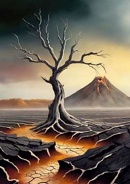 Spooky dead tree