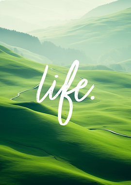 Nature Art Green Fields