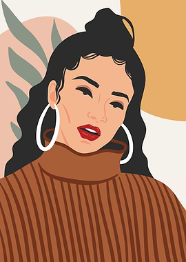 Minimalist Girl Portrait