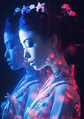 Geisha hologram