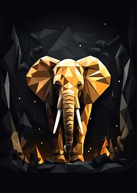 Geometric Style Elephant