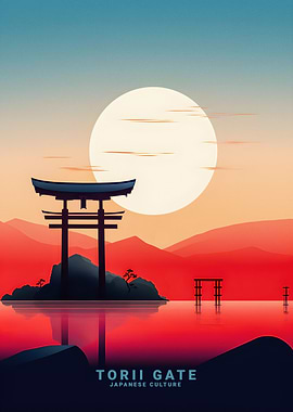 Torii Gate In the lake