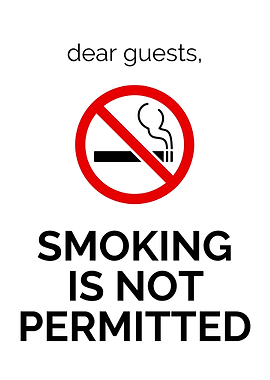 smoking is not PERMITTED