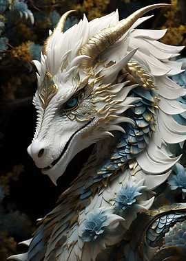 Majestic Golden Dragon