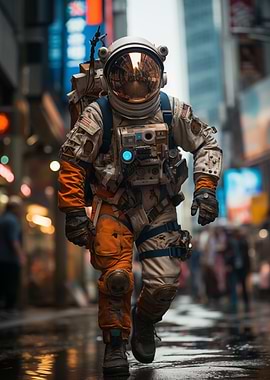 Astronaut Walking