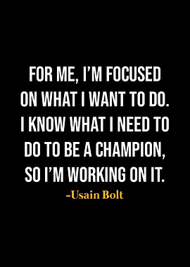 Usain Bolt Quotes