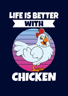 Funny Chicken Cute Chicken