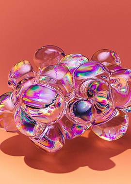 Crystal Bubble Orange In