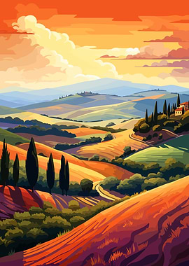 Tuscan Hills of Italy