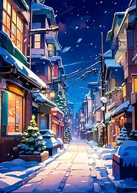 Snowy Alley
