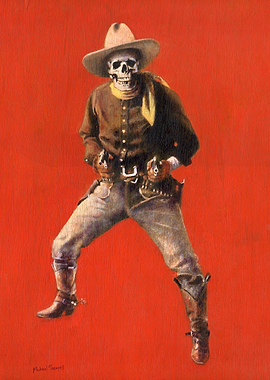 Vintage Skeleton Cowboy