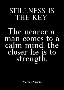 Stillness Is The Key