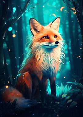 Red Fox in Forest