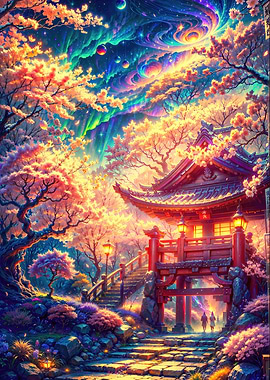 Blossoms at the Temple Gat