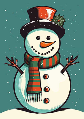 Snowman Retro