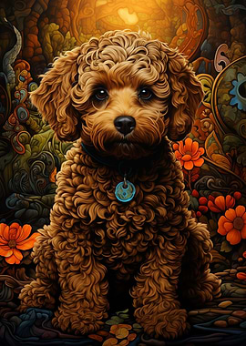 Celtic Poodle Art