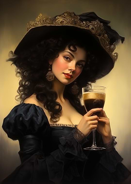 Woman holding a beer