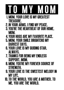 To My Mom
