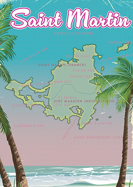 Saint Martin map