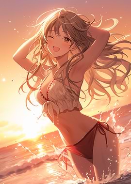 Girl Emerging From Sea