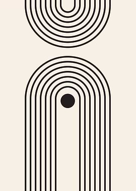 Modern arch boho art