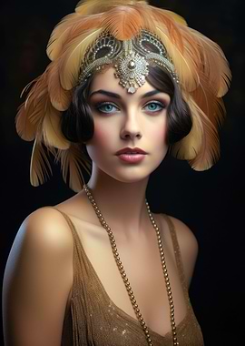 1920s Flapper Woman 17
