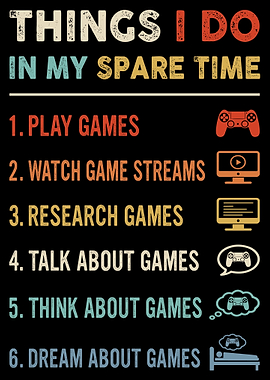 Video Game Gaming Poster