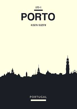 Porto Portugal Skyline