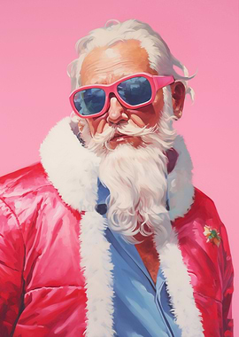 Pink Santa Claus Xmas
