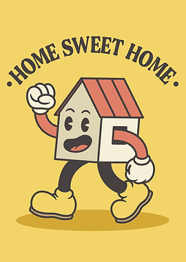 Cartoon Home Sweet Home