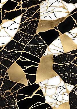 Abstract Jade Kintsugi w
