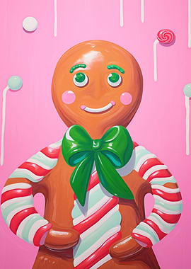 Pink Gingerbread Xmas