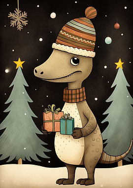 Happy Noel of Dinosaur