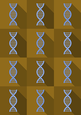 DNA Science Icons Pop Art