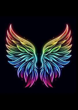 Neon Angel Wings 02