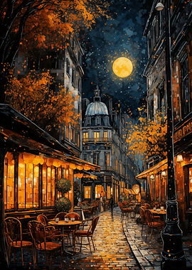 Paris Streets at night