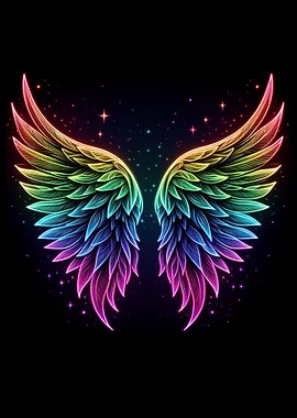 Neon Angel Wings 03