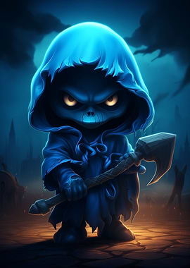 Blue Grim Reaper