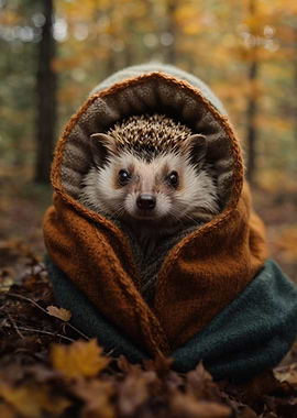Cozy Cute Hedgehog