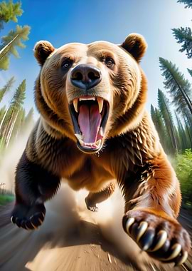 The Fierce Grizzly Bear