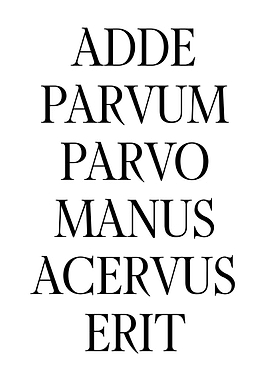 Adde Parvum Parvo Manus