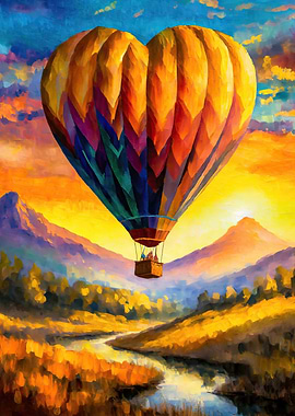 Heart air balloon