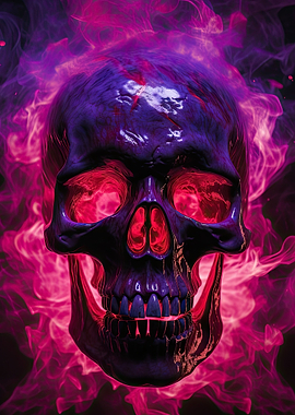 Cosmic Nebula Skull