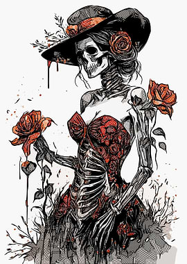 Floral Skeleton