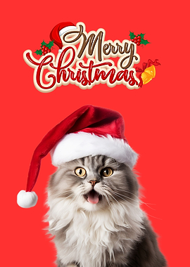 Santa Cat Christmas