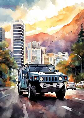 Car Watercolor
