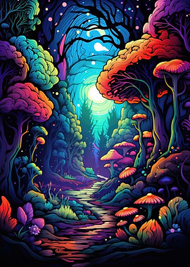 Psychedelic mushroom trees