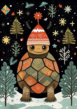Vintage Turtle Xmas
