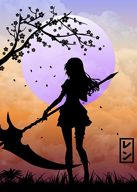 Renne silhouette style
